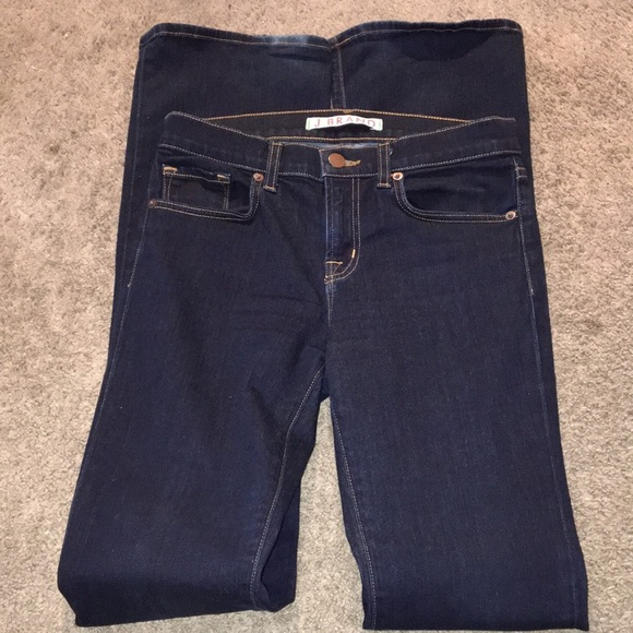 J Brand Starless Dark Wash Slim Boot Leg Jeans - Picture 1 of 6
